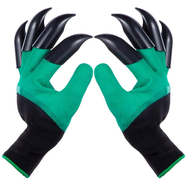 Women Gardening Gloves With 4 & 8 Claws Digging Planting Work Garden Lawn Care 